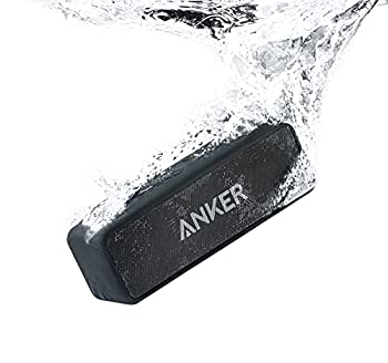 【中古】Anker Soundcore 2 (12W Bluetooth 5 スピーカー 24時間連続再生)【完全ワイヤレスステレオ対応/強化された低音 / IPX7防水規格 / デュアルドラ