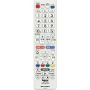 【中古】【非常に良い】シャープ SHARP テレビリモコン 0106380526(ホワイト系) z2zed1b