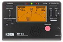 【中古】【非常に良い】KORG チューナー メトロノーム 同時に使える TM-60 BK ブラック 吹奏楽 ブラスバンド オーケストラ 個人練習 コンパクト 持ち運び z2zed1b
