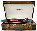 【中古】【非常に良い】Crosley エグゼクティブUSB ポータブルターンテーブル ブラウン/ブラック 持ち運び楽々 CR6019A-BR khxv5rg