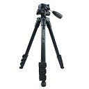 【中古】【非常に良い】Fotopro 三脚 S3 ブラック 4段 中型 3WAY雲台 アルミ製 qqffhab