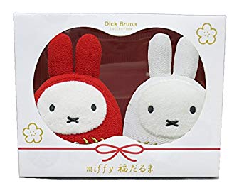 【中古】ディックブルーナ miffy ミッフィー 福だるま 紅白セット ぬいぐるみ n5ksbvb