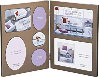 【中古】【非常に良い】ユーパワー 写真たて・フォトフレーム ブロンズ (外寸)W35×H23×D1cm 9jupf8b