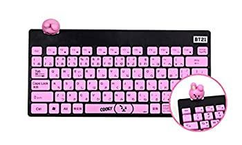 【中古】ラインフレンズBTS 防弾少年団 BT21 WIRELESS SILENT KEYBOARD ワイヤレス キーボード (フィギ..