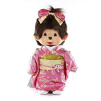 【中古】モンチッチ 振袖モンチッチ 女の子 ぬいぐるみ 高さ約20cm qqffhab