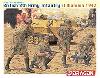 【中古】【非常に良い】ドラゴン 1/35 第二次世界大戦 イギリス第8軍 歩兵 エル・アラメイン 1942 フィギュア4体セット プラモデル DR6390 qqffhab