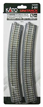 【中古】【非常に良い】KATO HOゲージ PC曲線線路 R730-22.5° 4本入 2-241 鉄道模型用品 rdzdsi3