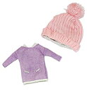 【中古】【非常に良い】グルーヴ OutFit selection Knit One-piece set lilac ver. (ニットワンピースセット ライラッ...