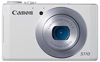 【中古】【非常に良い】Canon デジタルカメラ PowerShot S110 約1210万画素 F2.0 光学5倍ズーム ホワイト PSS110(WH)