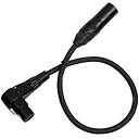 【中古】【非常に良い】LyxPro LCS プレミアム シリーズ XLR (オス/直角メス端子) .5mマイクケーブル(ブラック) 低インピーダンス 低ノイズ ...