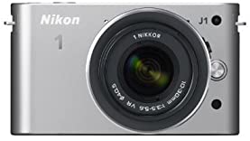 【中古】Nikon ミラーレス一眼カメラ Nikon 1 (ニコンワン) J1 (ジェイワン) 標準ズームレンズキット シルバーN1 J1HLK SL