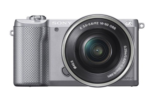 【中古】SONY ミラーレス一眼 α5000 パワーズームレンズキット シルバー ILCE-5000L-S
