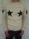 MARC JACOBS（マーク　ジェイコブス）【STAR SWEATER】”SLIM FIT”WOOL AND CASHMERE”デストロイ”KNIT☆NATURAL COMBO☆