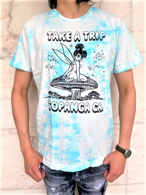 LOCAL AUTHORITY（ローカル・オーソリティ）ポケット付き"TIE DYE"ショートスリーブTee☆WASHED ICE TIE DYE★