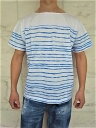 PORTER CLASSICi|[^[NVbNjyARTIST BORDERzARTIST BORDER T-SHIRTBLUE