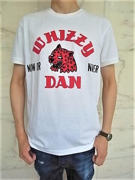 DSQUARED2（ディースクエアード）”VERY VERY DAN FIT””WHIZZY NOW OR NEVER”ショートスリーブティーシャツ☆WHITE☆