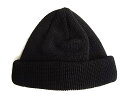 CPH(C-PLUS HEAD WEARS)【CUFF KNIT/STRAW YARN】★BLACK★