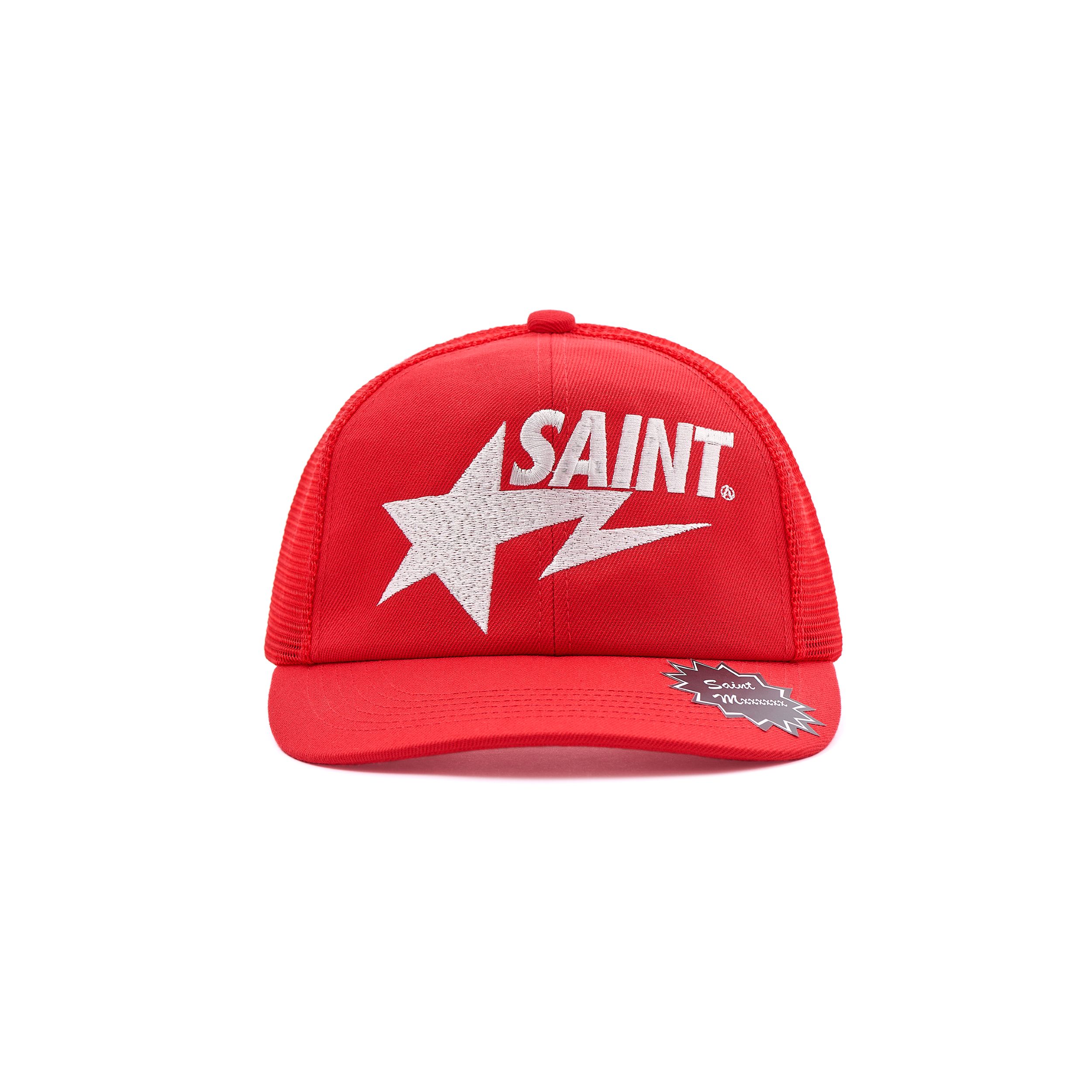 Rakuten - SAINT Mxxxxxx/A BATHING APE®(セント マイケル/ア ベイシング エイプ)【SM-MK8-0000-C60】BAPE_MESH CAP/RED