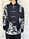 PORTER CLASSIC（ポータークラシック）【ALOHA CHINESE JACKET PATCHWORK】アロハチャイニーズジャケット パッチワーク ★BLACK★