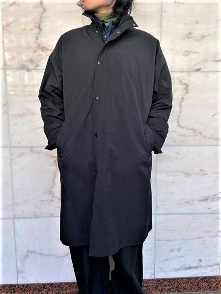 PORTER CLASSIC（ポータークラシック）【WEATHER STAND COLLAR COAT】ウェザースタンドカラーコート★BLACK★