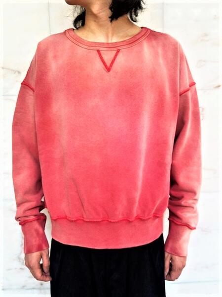 Maison Margiela（メゾン マルジェラ）【Weathered sweatshirt】ウェザードスウェットシャツ★BRICK RED☆