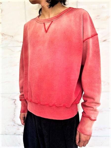 Maison Margiela（メゾン マルジェラ）【Weathered sweatshirt】ウェザードスウェットシャツ★BRICK RED☆