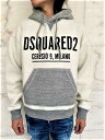 DSQUARED2(ディースクエアード)【CERESIO 9 MIKE HOODIE】”MIKE FIT””CERESIO 9”スウェットパーカー☆GREY MELANGE☆