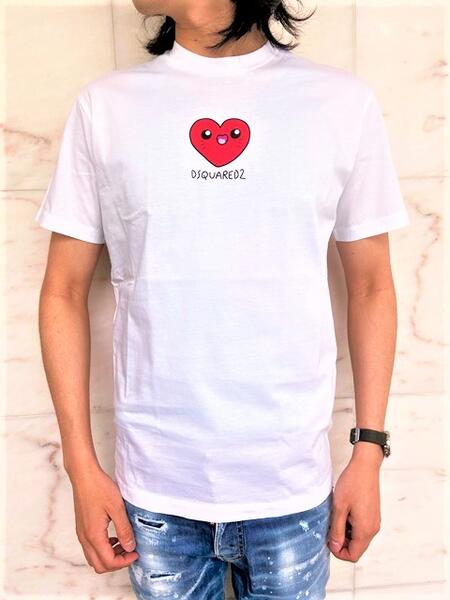 DSQUARED2（ディースクエアード）【HEART ME COOL T-SHIRT】”COOL FIT””HEART ME
