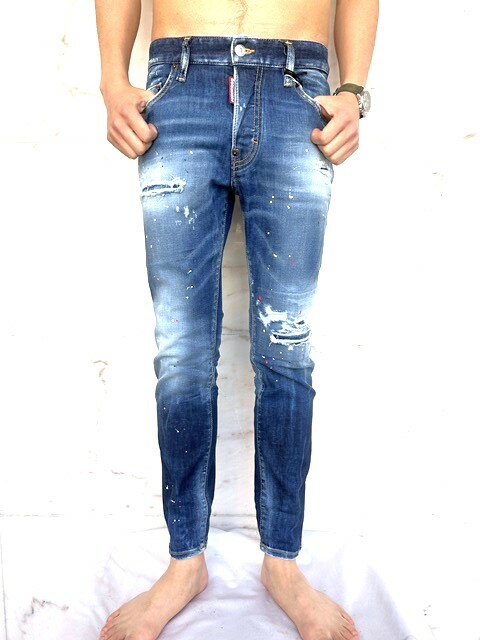 DSQUARED2（ディースクエアード）"STRETCH DENIM""MEDIUM POWDER SPOTS WASH"スケーターJeans★