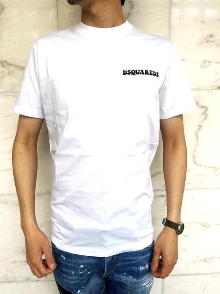 DSQUARED2（ディースクエアード）【D2 JAMAICAN LOGO COOL T-SHIRT】COOL FIT”JAMAICAN LOGO”Tee☆WHITE☆