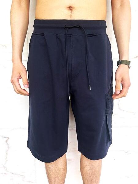 C.P.COMPANY(シー・ピー・カンパニー）METROPOLIS SERIES【Stretch Fleece Mixed Cargo Shorts】”GORE-TEX”MIXEDストレッチスウェットカーゴショーツ★TOTAL ECLIPSE(MIDNIGHT BLUE)★