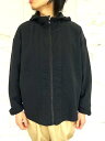 PORTER CLASSIC（ポータークラシック）【SASHIKO STRETCH HOODIE】”刺し子”ストレッチフーディー★BLACK★