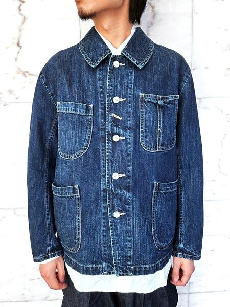 PORTER CLASSIC（ポータークラシック）【STEINBECK DENIM FRENCH JACKET】スタインベック デニム フレンチ ジャケット★BLUE☆