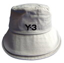 adidas Y-3(ワイ−スリー)【Y-3 STRP B HAT】”Y-3”スリーストライプス バケット ハット☆TALC(生成)/TALC(生成)☆(4)