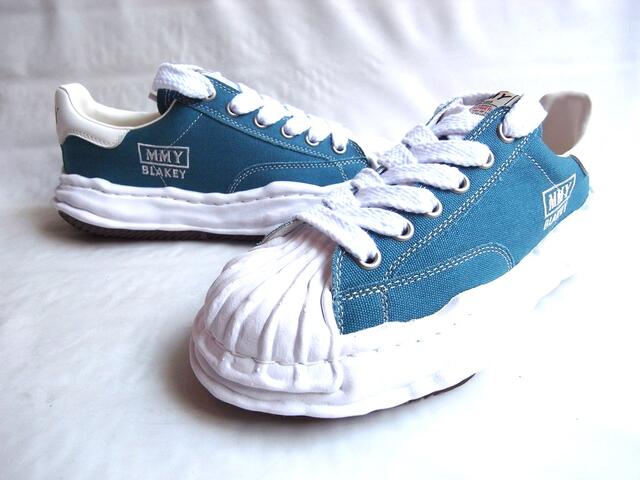 Maison MIHARA YASUHIRO メゾン ミハラ ヤスヒロ 【 BLAKEY OG Sole Canvas Low-top Sneaker】 ブレイキー ビンテージライクオリジナルソール キャンバスローカットスニーカー★BLUE☆