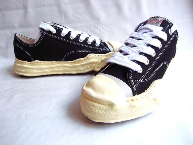 Maison MIHARA YASUHIRO メゾン ミハラ ヤスヒロ 【 HANK VL OG Sole Canvas Low-top Sneaker】 ハンク ビンテージライク オリジナル ソール キャンバスローカットスニーカー★BLACK★