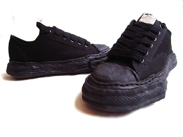 Maison MIHARA YASUHIRO メゾン ミハラ ヤスヒロ 【 PETERSON23 OG Sole Canvas Low-top Sneaker】 ピーターソン23 オリジナル ソール キャンバス ローカットスニーカー★BLACK/BLACK★