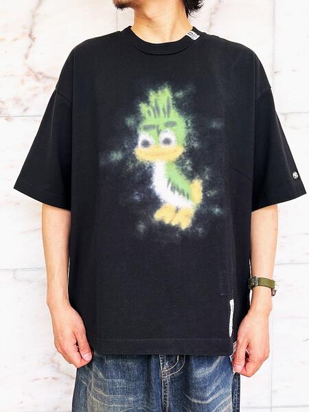 Maison MIHARA YASUHIRO（メゾン ミハラ ヤスヒロ）【LEON Printed T-SHIRT】”レオン”プリント ティーシャツ★BLACK★のサムネイル