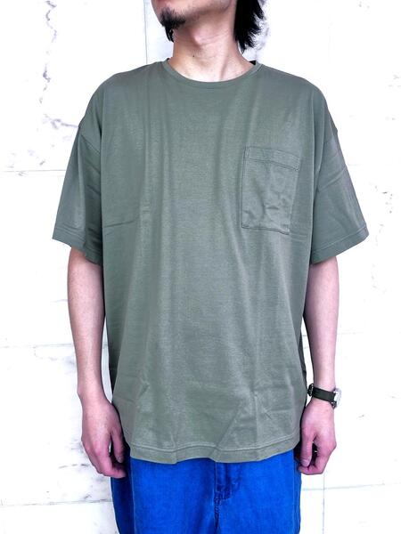 PORTER CLASSIC（ポータークラシック）【POCKET T-SHIRT】ポケットティーシャツ★OLIVE☆