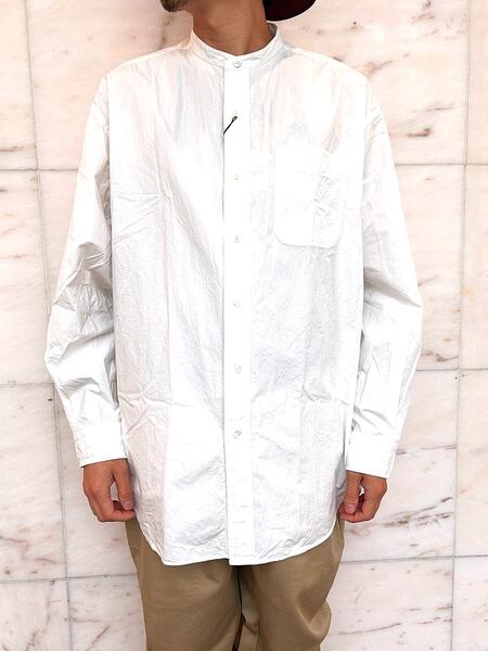 PORTER CLASSIC（ポータークラシック）【STAND COLLAR SHIRT】スタンドカラーシャツ☆WHITE☆
