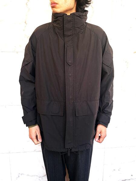 PORTER CLASSIC（ポータークラシック）【WEATHER MILITARY JACKET/LINER NYLON ZU CONNECTION】ウェザー ミリタリー ジャケット/ライナー ナイロン ズ コネクション★BLACK★