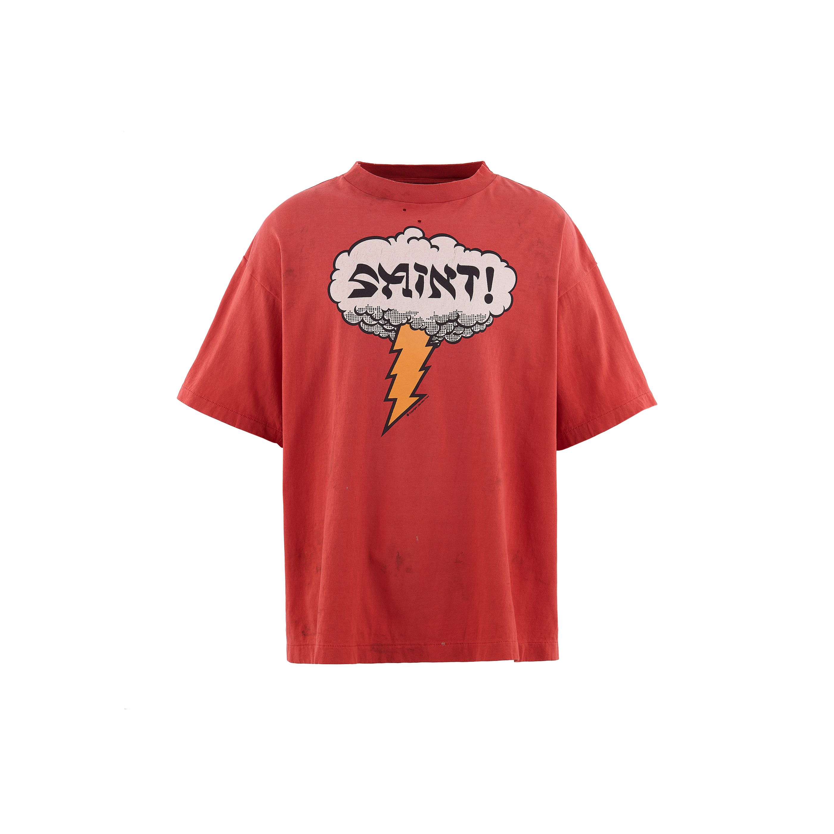 Military - SAINT Mxxxxxx(セント マイケル)【SM-MK8-0000-024】SS T-SHIRT/SAINT!/RED