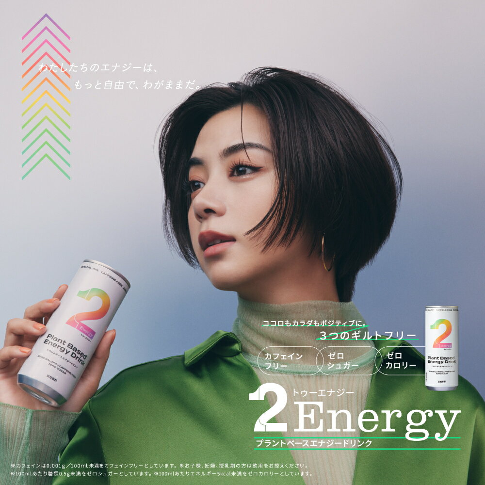 【2Energy エナジードリンク】250ml マンゴー葉乾燥エキス「ザイナマイト」配合 カフェインフリー ゼロカロリー ゼロシュガー エナジー ノンカフェイン炭酸飲料 微炭酸 国内製造 ヴィーガン ビーガン ベジタリアン 2foods トゥーフーズ