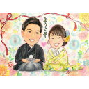 似顔絵ウェルカムボード、結婚式、ウェディング、新郎新婦のプレゼントに☆ あきよ 結婚式 ウェディング ボード ウェルカムボード サンクスボード 新郎 新婦 友人...