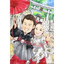 ウェディング 似顔絵 結婚式 ウェルカムボード 似顔絵ボード 新郎新婦 記念写真風の似顔絵 結婚式はもちろん、リビングにも飾れるウェディング似顔絵 あきよ お祝...