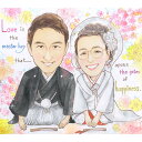 結婚式 ウェディング ボード ウェルカムボード サンクスボード 写真から似顔絵 新郎 新婦 友人 結婚祝い お祝い プレゼント 贈り物 ギフト 披露宴 二次会 ...