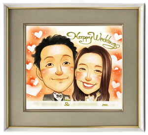 似顔絵 結婚式 ウェルカムボード きよら