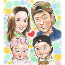 似顔絵 家族 プレゼント 一緒に写真から サプライズ かわいい 60代 受章記念 喜ばれる 一緒に写真から カスタム 金婚式 敬老の日 ペット ウエディング 送別会 ダイヤモンド婚式 サファイア婚式 70代 80代 イラスト サークル 似てる 送料無料 結婚式 白寿 結婚20周年