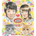 似顔絵 誕生日プレゼント 孫 真珠婚式 白寿 傘寿 おじいちゃん 女性 お母さん 80代 60代 お父さん 定年 退職 卒業 喜寿 結婚40周年 エメラルド婚式...