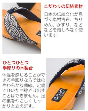 みずとりの下駄の特徴